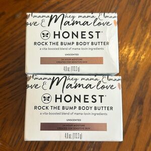 2 full size Honest Rock the Bump Body Butter unscented